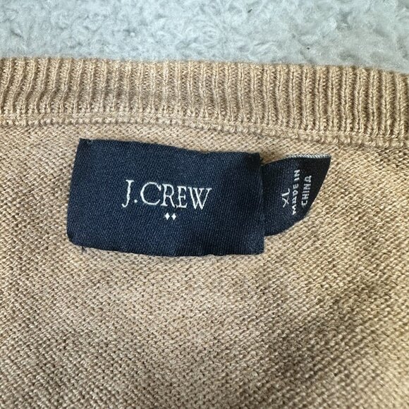 J.Crew Sweater Mens‎ Cotton Merino Wool V-Neck Pullover Size Extra Large - Picture 6 of 12